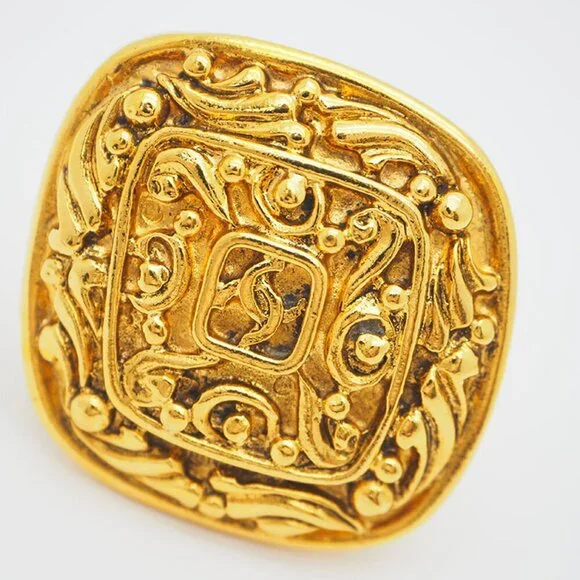 CHANEL Gold Earrings